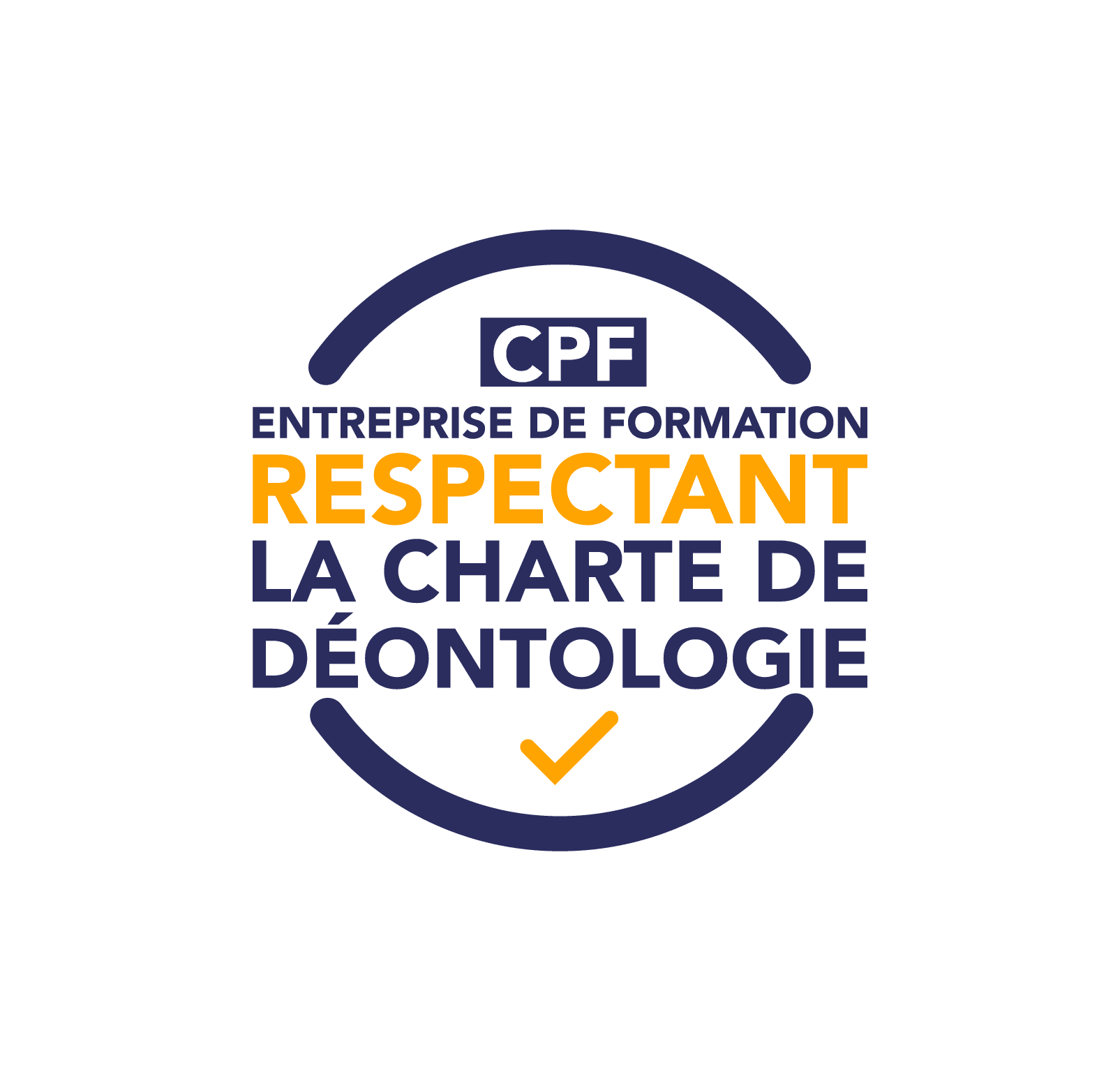 Macaron Charte de déontologie CPF